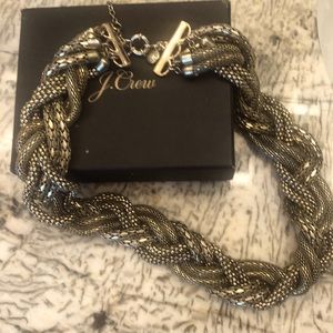 J Crew gold statement necklace